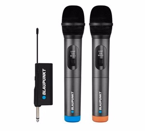 Dvigubas belaidis mikrofonas Blaupunkt UHF WM60UDB