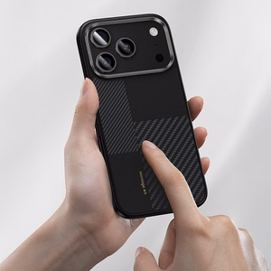 Benks Montage Magnetinis Armor Pro Kevlar Dėklas Metalinis Rėmas 600D+1500D (MA69) Iphone 17 Pro juodas (Kameros Valdymo Mygtukas)