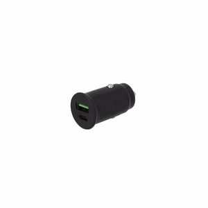 SEEK TOTI 30W Type-C + USB-A automobilinis greitasis įkroviklis, juodas