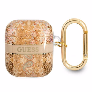 Guess GUA2HHFLD AirPods dėklas auksinis/auksinis Paisley Dirželių kolekcija