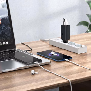 65 W tinklo įkroviklis su Power Delivery ir Quick Charge, juodas