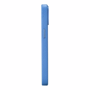 iCarer Litchi Premium odinis dėklas iPhone 14 Plus Magnetinis odinis dėklas su MagSafe Šviesiai mėlynas (WMI14220711-LB)
