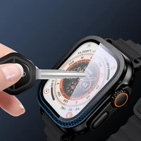 Tech-Protect grūdintas stiklas 2 vnt. Apple Watch Ultra 49mm sidabrinis ir juodas