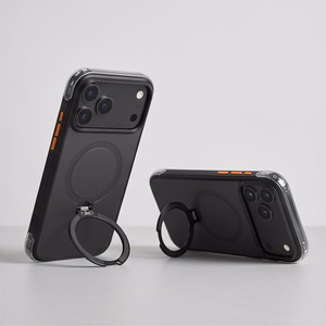 Tech-Protect MagAir Stand MagSafe CC  iPhone 18 Pro Max / 17 Pro Max dėklas, matinis juodas