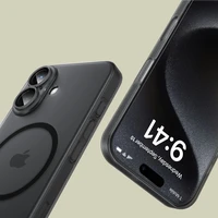 Tech-Protect MagSlim Magnetinis dėklas telefonui iPhone 16 - juodas