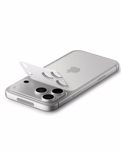 Spigen Optik Pro XL kameros objektyvo stiklas iPhone 17 Pro Max - Sidabrinis