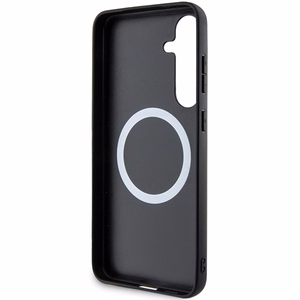 BMW Carbon Tricolor Line MagSafe dėklas Samsung Galaxy S24+ juodas