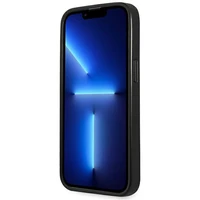 Guess GUHCP14LPSATLK iPhone 14 Pro 6.1 "juodas/juodas kietas dėklas SaffianoTriangle Logo