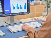 Trust Ody II belaidis komplektas (klaviatūra + pelė) baltas US