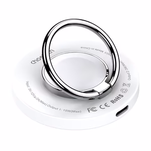 Индуктивное зарядное устройство MagSafe Choetech T603-F с держателем (белый)