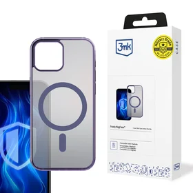 3mk Frosty Magnetinis violetinis dėklas telefonui Apple iPhone 15 Plus - violetinis