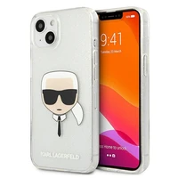 Karl Lagerfeld Glitter Karl's Dėklas telefonui iPhone 13 mini - sidabriškas