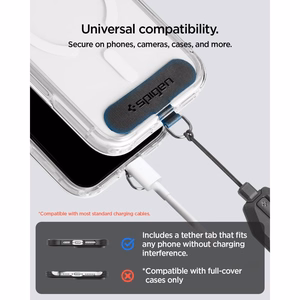 Spigen universalus reguliuojamas telefono riešo dirželis, juodas