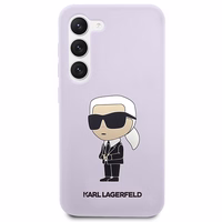 Karl Lagerfeld KLHCS23MSNIKBCU S23+ S916 kietas dėklas violetinis/violetinis Silikoninis Ikonik