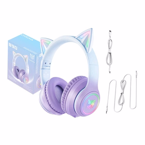 ONIKUMA B90 žaidimų ausinės (mėlynos/violetinės)