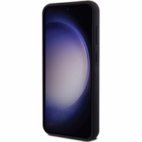 Karl Lagerfeld silikoninis Ikonik Metal Pin dėklas telefonui Samsung Galaxy S23 FE - juodas