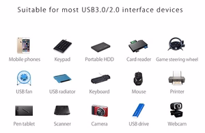 ORICO Šakotuvas 4 prievadų USB 3.0 W5P-U3-030