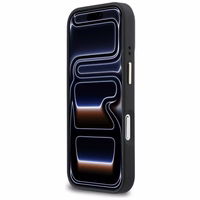 Karl Lagerfeld Croco KL Script Logo MagSafe Dėklas for iPhone 17 Pro - juodas