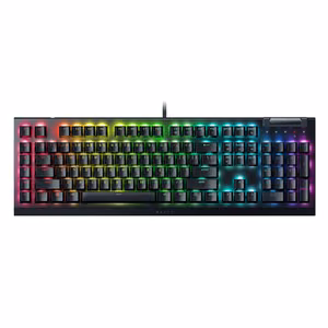 Razer Mechanical Gaming Keyboard BlackWidow V4 X Mechanical Gaming Keyboard Wired US Yellow Mechanical Switches (Linear) Black
