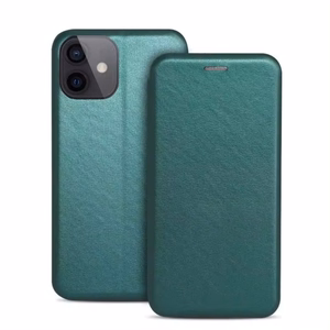 Dėklas Book Elegance Samsung A525 A52 4G/A526 A52 5G/A528 A52s 5G tamsiai žalias