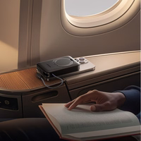 Joyroom JR-PBM02 22.5W 10000mAh išorinė baterija 3in1 magnetinė indukcinė suderinama su MagSafe su įmontuotu kabeliu - juoda