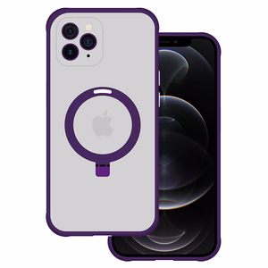 Tel Protect Magiškas MagSafe su stovu dėklas telefonui Iphone 11 Pro – violetinis