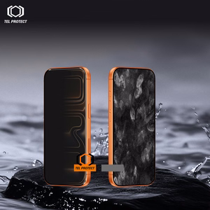 Tel Protect Dust-Free Easy Fit Privacy Titan grūdintas stiklas, skirtas Samsung Galaxy S26 Plus juodas (su piršto atspaudo atrakinimu)