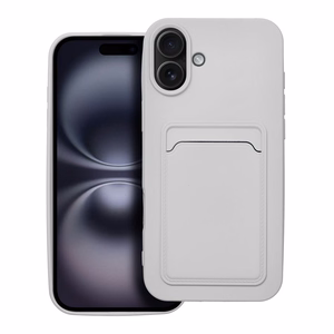 Dėklas telefonui CARD IPHONE 16 Plus baltas