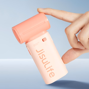 Jisulife Life9 3600 mAh nešiojamasis rankinis mini USB ventiliatorius-pūstuvas, rožinis