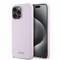 DKNY DKHMP14XSMCHLP iPhone 14 Pro Max6.7" rožinis dėklas Liquid Silicone Small Metal Logo MagSafe