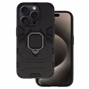 Ring Armor dėklas telefonui iPhone 15 Pro juodas