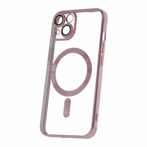 Color Chrome Magnetinis dėklas telefonui iPhone 14 6,1" rožinis auksas