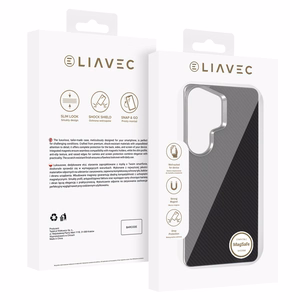 Liavec Carbon Layer Magsafe Aramid Fiber Cover for Samsung Galaxy S26 Ultra black