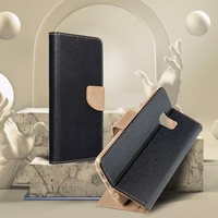 FANCY Book dėklas SAMSUNG A57 black / gold