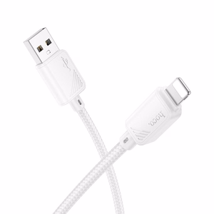 Кабель USB A to Lightning Hoco 2,4A 1 m X113 белый