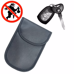 Apsauginis Faraday dėklas Keyless automobilio raktams, 14 cm x 10 cm - juodas