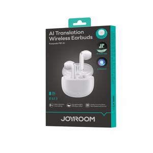 Joyroom JR-FB1 Funpods Bluetooth 6.0 In-Ear TWS Belaidės Ausinės su AI Funkcijomis - Baltos