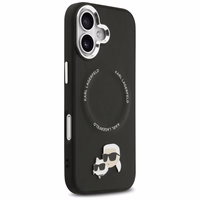 Karl Lagerfeld Karl & Choupette Smeigtukai Magnetinis dėklas telefonui iPhone 17 - juoda