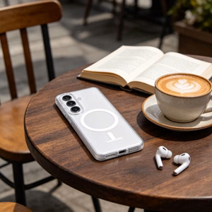 Tech-Protect MagSlim MagSafe Dėklas for Samsung Galaxy S26 - Clear Matinis