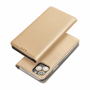 SMART CASE knygos tipo dėklas telefonui XIAOMI Redmi A1 / Redmi A2 auksinis