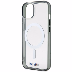 BMW BMHMP14SHCRS iPhone 14 6.1" dėklas skaidrus kietas dėklas Sidabrinis Žiedas MagSafe
