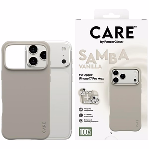 CARE by PanzerGlass Madingas Samba Magnetinis dėklas telefonui iPhone 17 Pro Max - Pilkas