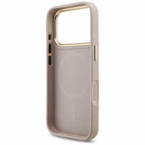Guess 4G Stripe Magnetinis dėklas telefonui iPhone 17 Pro - rožinis