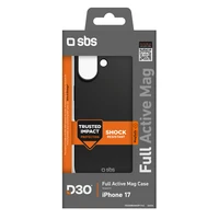 SBS Full Active Magnetinis dėklas su D3O technologija iPhone 17 - juodas