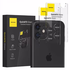 Spacecase Kameros stiklas QuickFit Camera iPhone 11/12/12 mini juodas