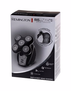 Remington Ultimate Series RX5 XR1500 – belaidė galvos skutimosi mašinėlė su 5 skutimo galvutėmis, juoda