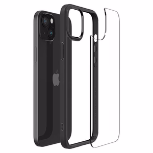 Spigen Ultra Hybrid iPhone 15 Plus dėklas - matinė juoda