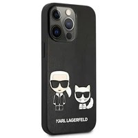 KARL LAGERFELD KLHCP13LPCUSKCBK IPHONE 13 PRO / 13 6.1 "JUODAS / JUODAS DĖKLAS IKONIK KARL & CHUPETTE