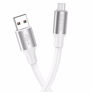 Borofone Kabelis BX82 Bountiful - USB į Micro USB - 2,4A 1 metras baltas