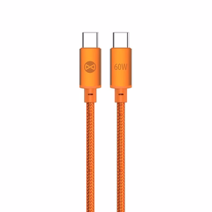 Forever Saffron laidas USB-C - USB-C 1,0 m 60W oranžinis